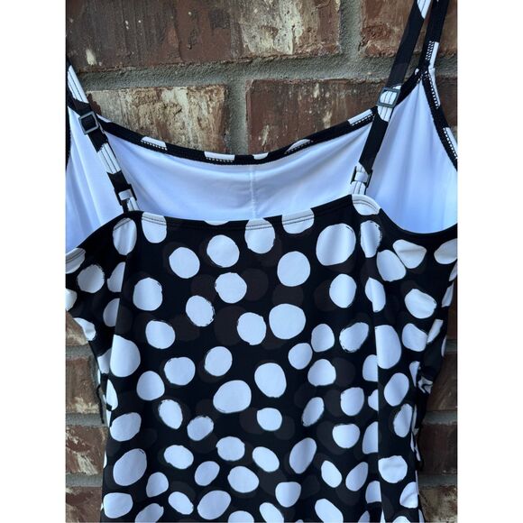 La Blanca one piece swimwear size 14 polka dots new without tag and in excellent - Picture 6 of 11